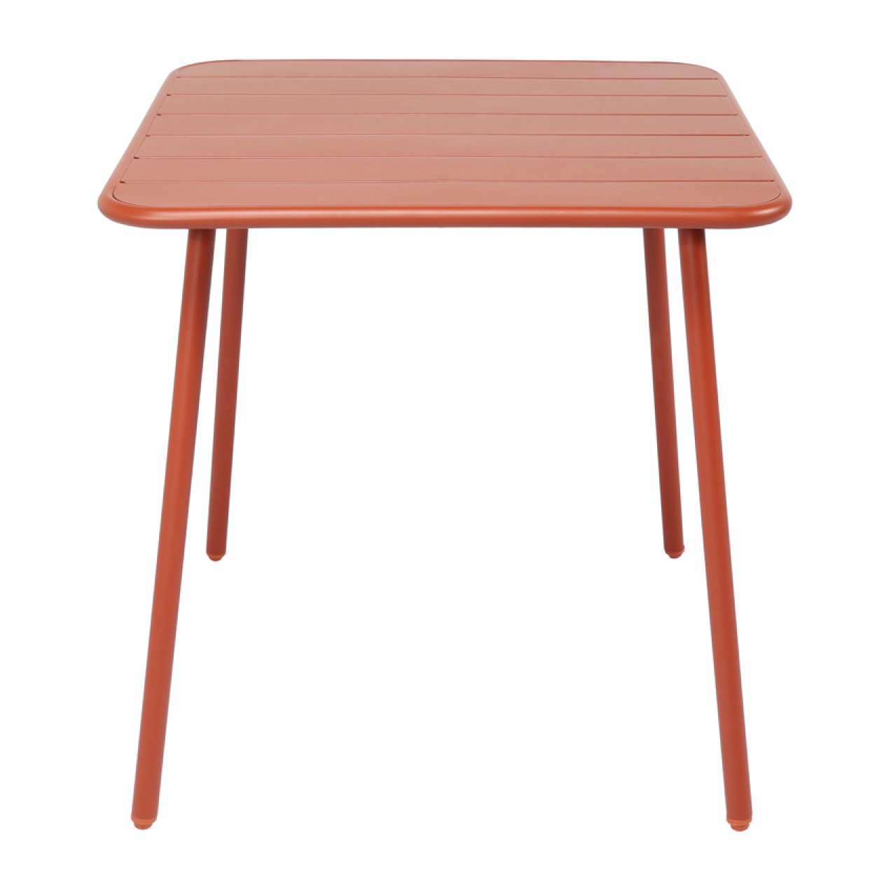 EVORA Table salon de jardin repas 4 places 70x70cm terracotta