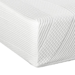 Matelas Paris, Soutien Ferme, 24 cm, Mémoire de Forme & Mousse Haute Densité, Fabrication Française, Déhoussable