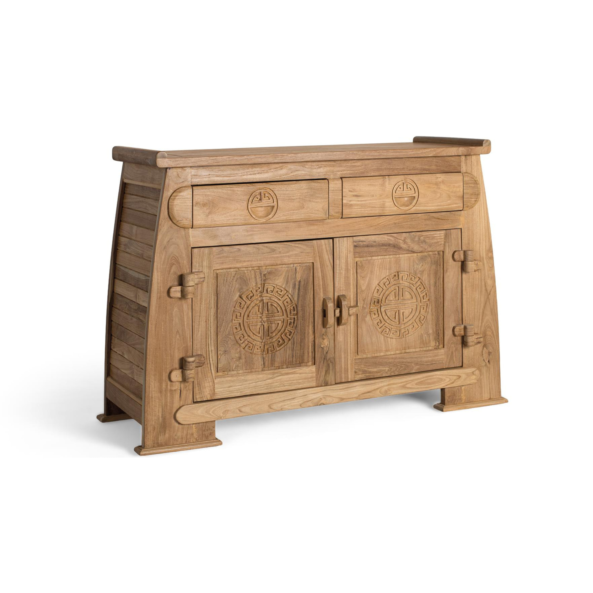 Buffet en bois de teck 110cm style colonial oriental