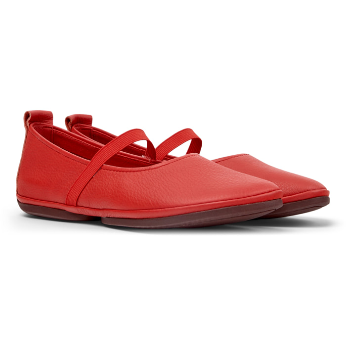 Bailarinas - CAMPER Right Nina - Rojo - Cuero liso