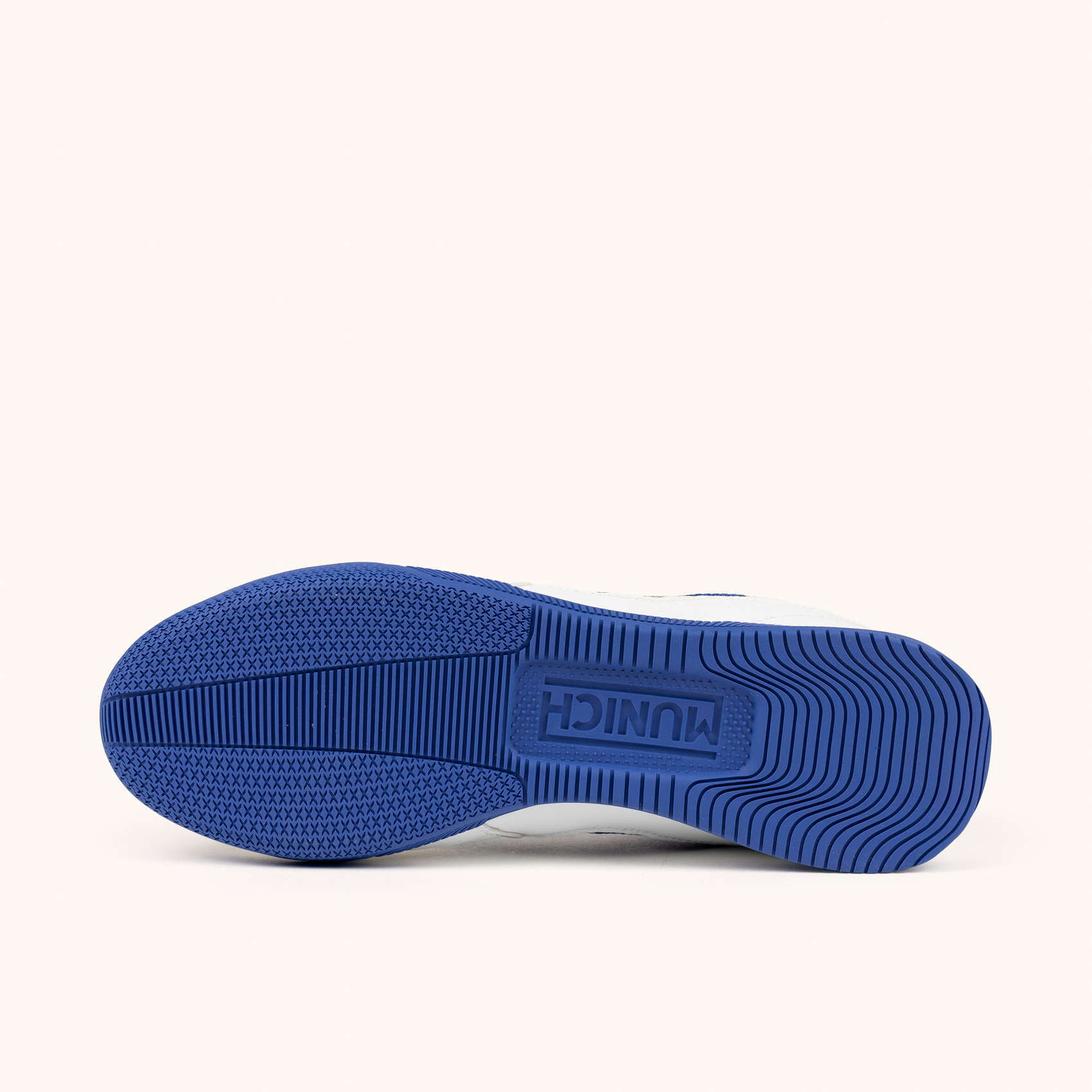 MUNICH DEBUT 05 Zapatillas de Fútbol Sala con Mesh Técnico Blanco y Azul