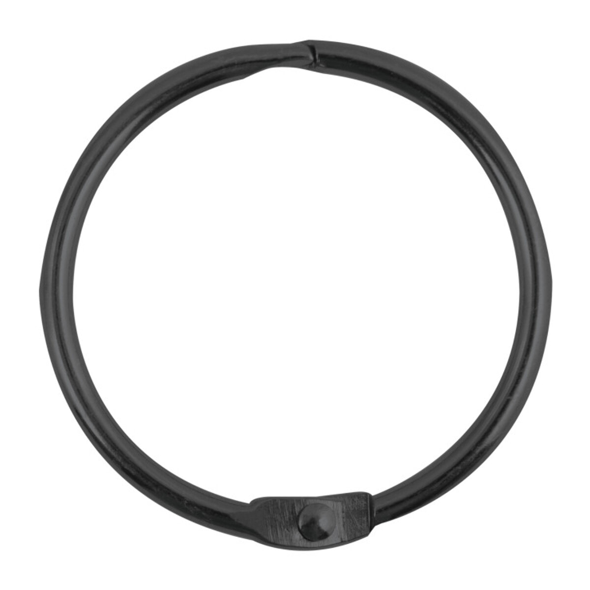 Lot de 12 anneaux pour rideaux de douche RINGO SMALL Noir mat Spirella