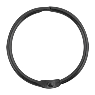 Lot de 12 anneaux pour rideaux de douche RINGO SMALL Noir mat Spirella