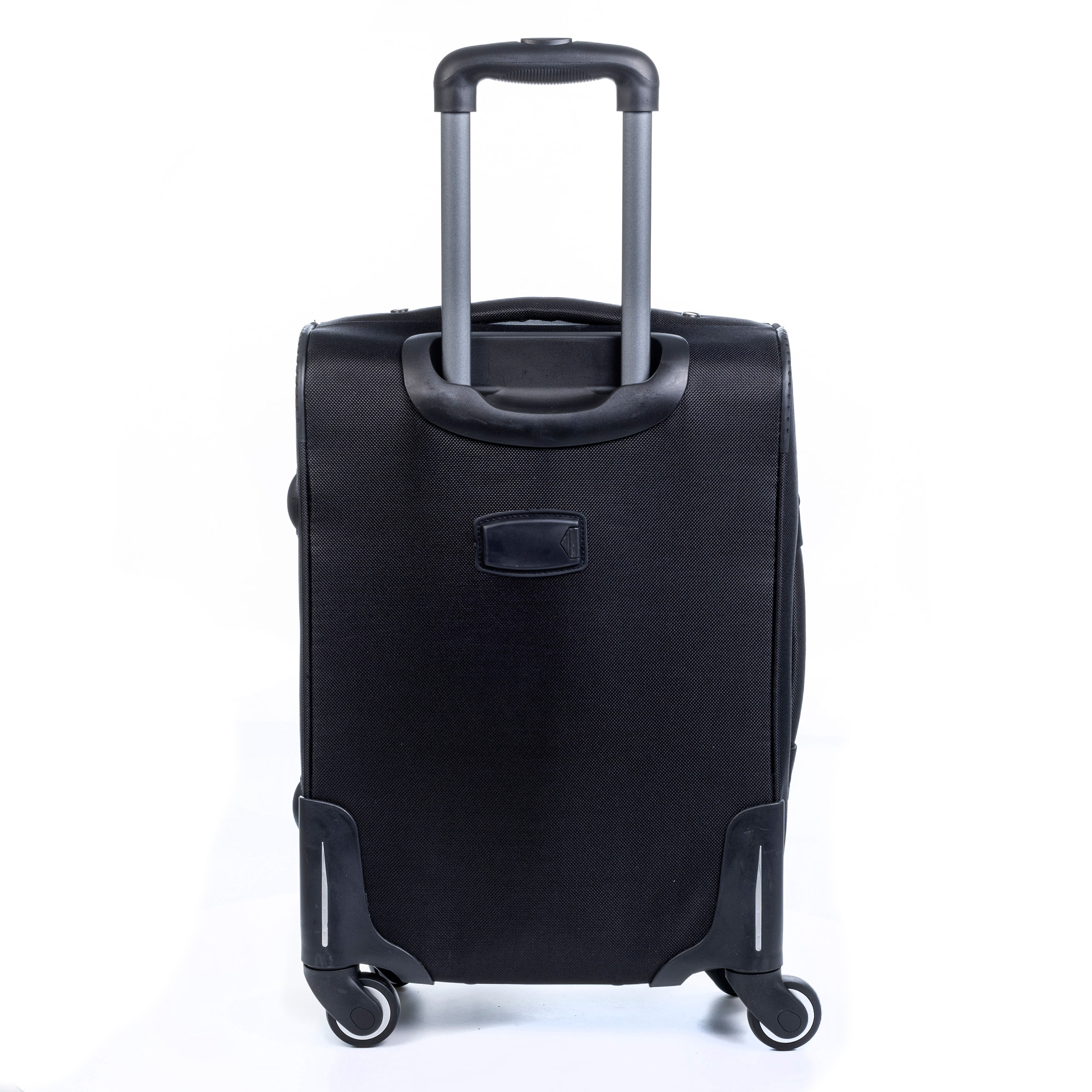 Juego de 3 maletas Trolley extensibles de tela, semirrígidas. Cerradura numérica, 4 ruedas giratorias 360°.
