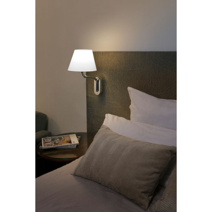 ETERNA Lampe applique chrome/blanc