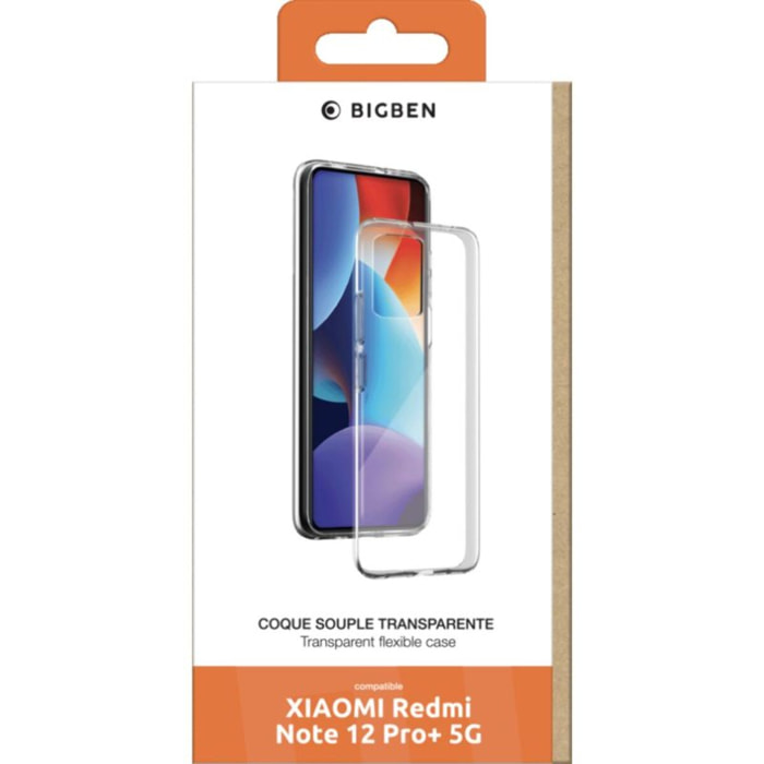 Coque BIGBEN CONNECTED Xiaomi Redmi Note 12 Pro+ 5G transparent