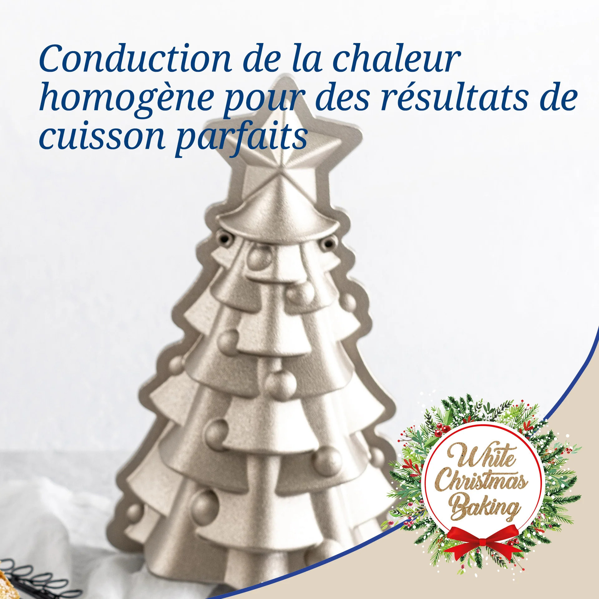 Moule à gâteaux original en forme de sapin de noël 17 x 7,5 cm Dr.Oetker Christmas