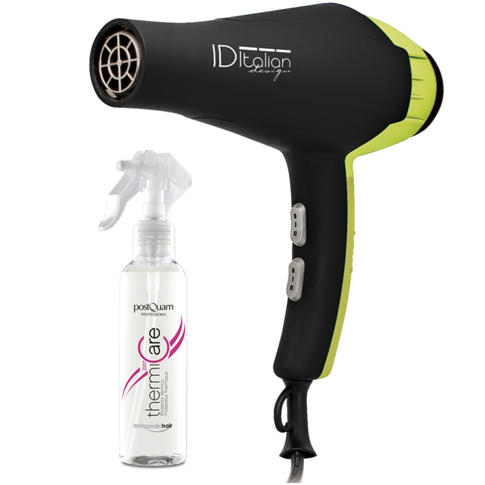 Set Asciugacapelli Gti 2300 Airlissimo Verde Plus + Protezione Termica Straordinaria 150 Ml