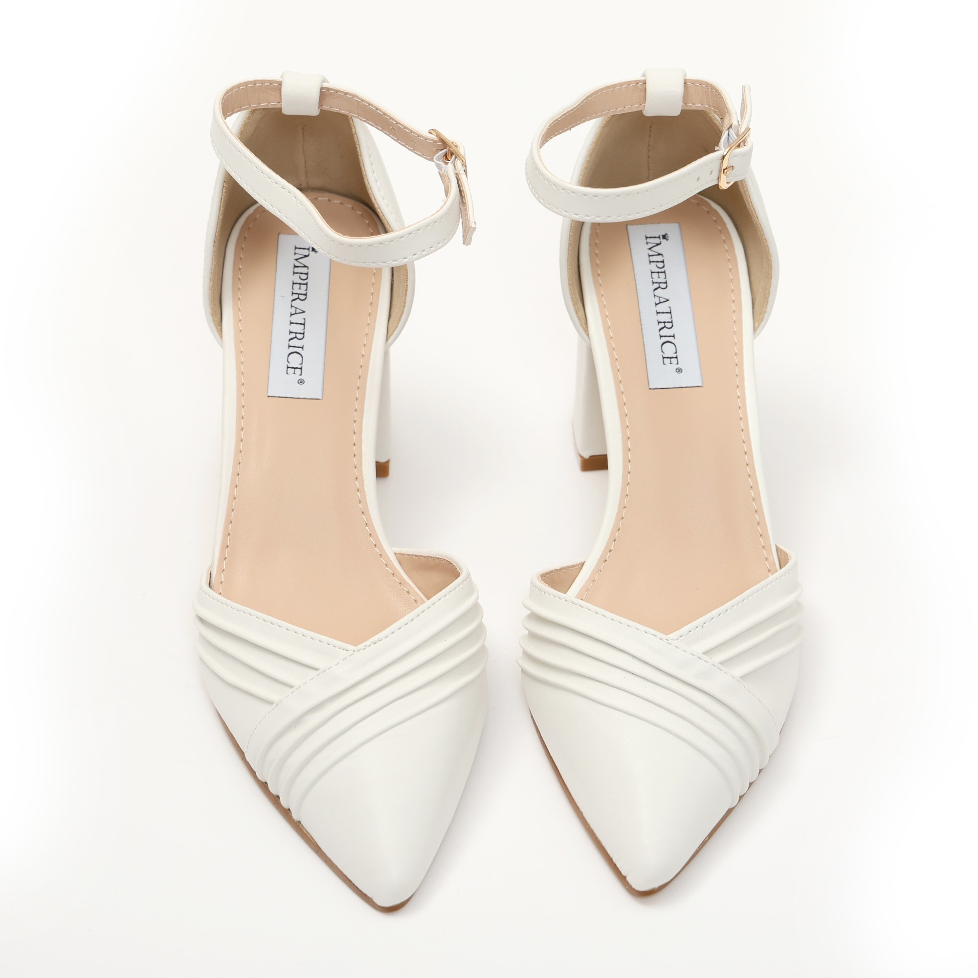 Sandali in simil pelle con tacco comodo quadrato