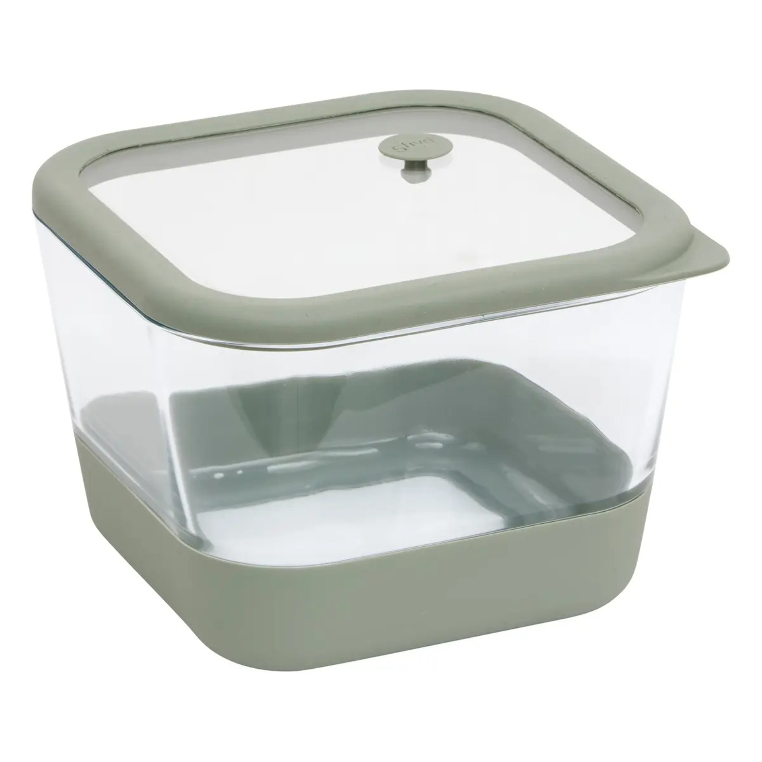 Boîte de conservation Siliglass carré 2L gris