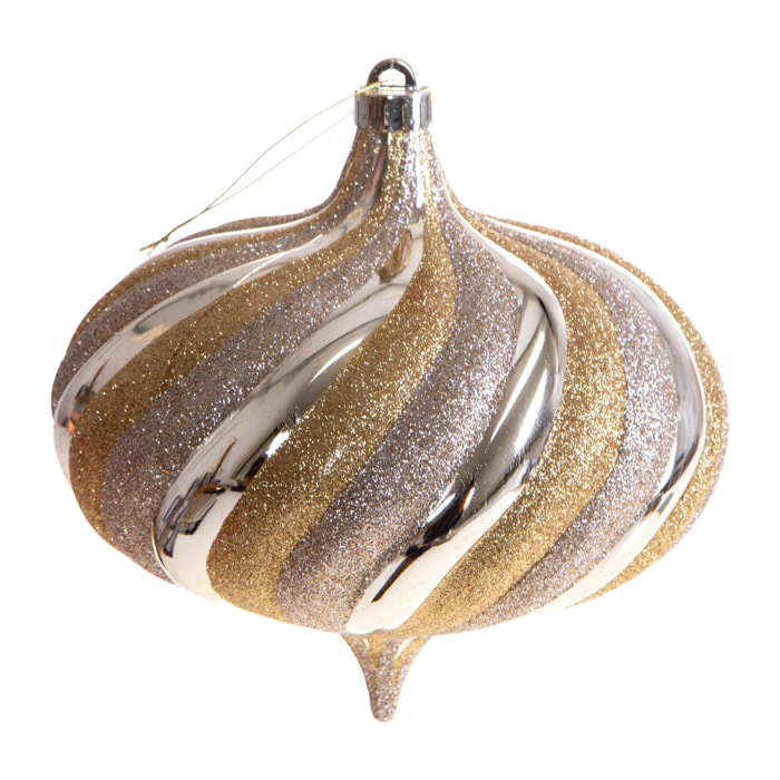 Cipolla con glitter spirale - Pezzi 3 - ORO - Bianchi Dino SpA
