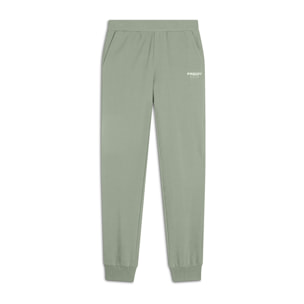 Pantaloni Regular Fit in French Terry con Polsini in Costina