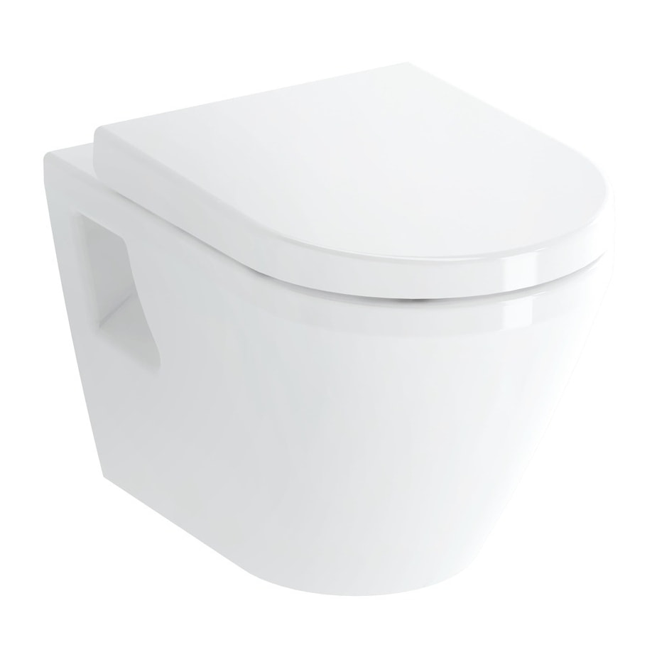 Pack Bâti-support Roca Active + WC Vitra Integra + Abattant + Plaque blanche