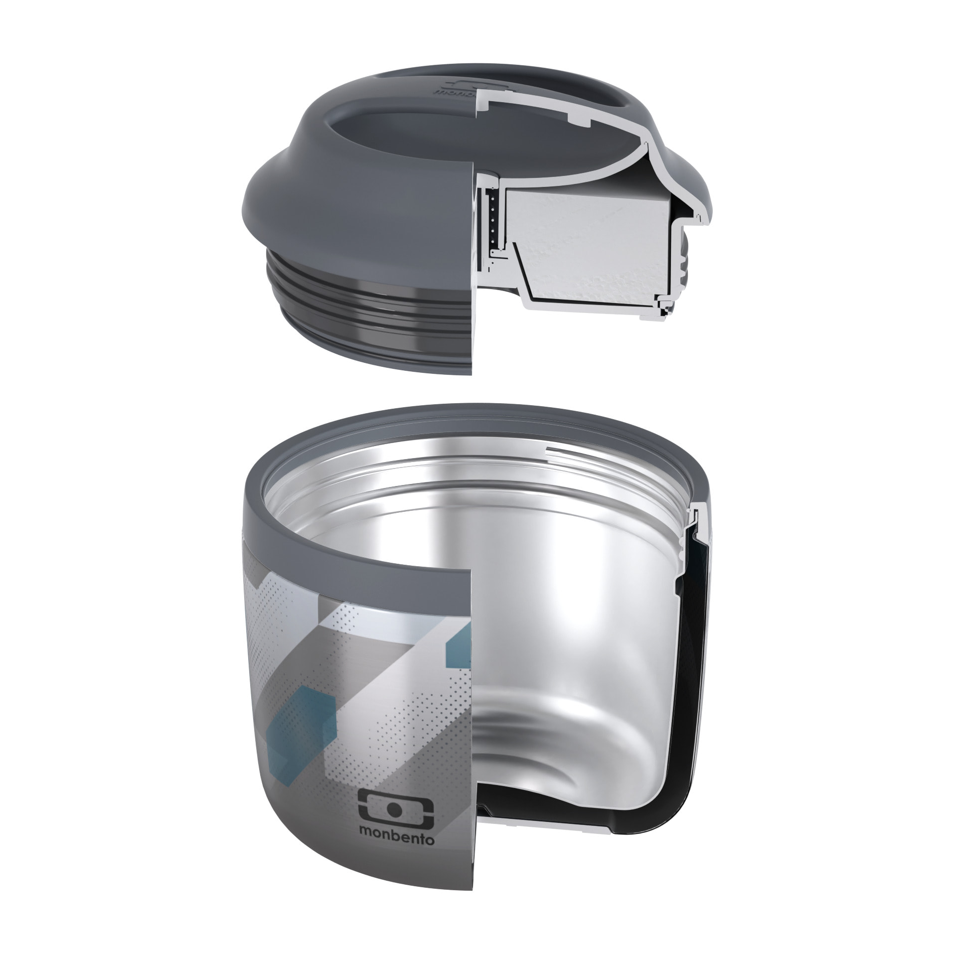 Lunch box isotherme Element 550ml  Dimensions