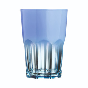 6 verres à eau 40 cl bleus - Summer Pop - Luminarc