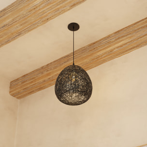 Suspension "Mona" noire D34 cm