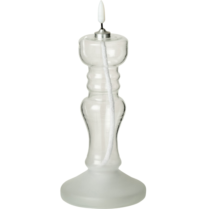 J-Line bougie - verre - transparent - lumières LED