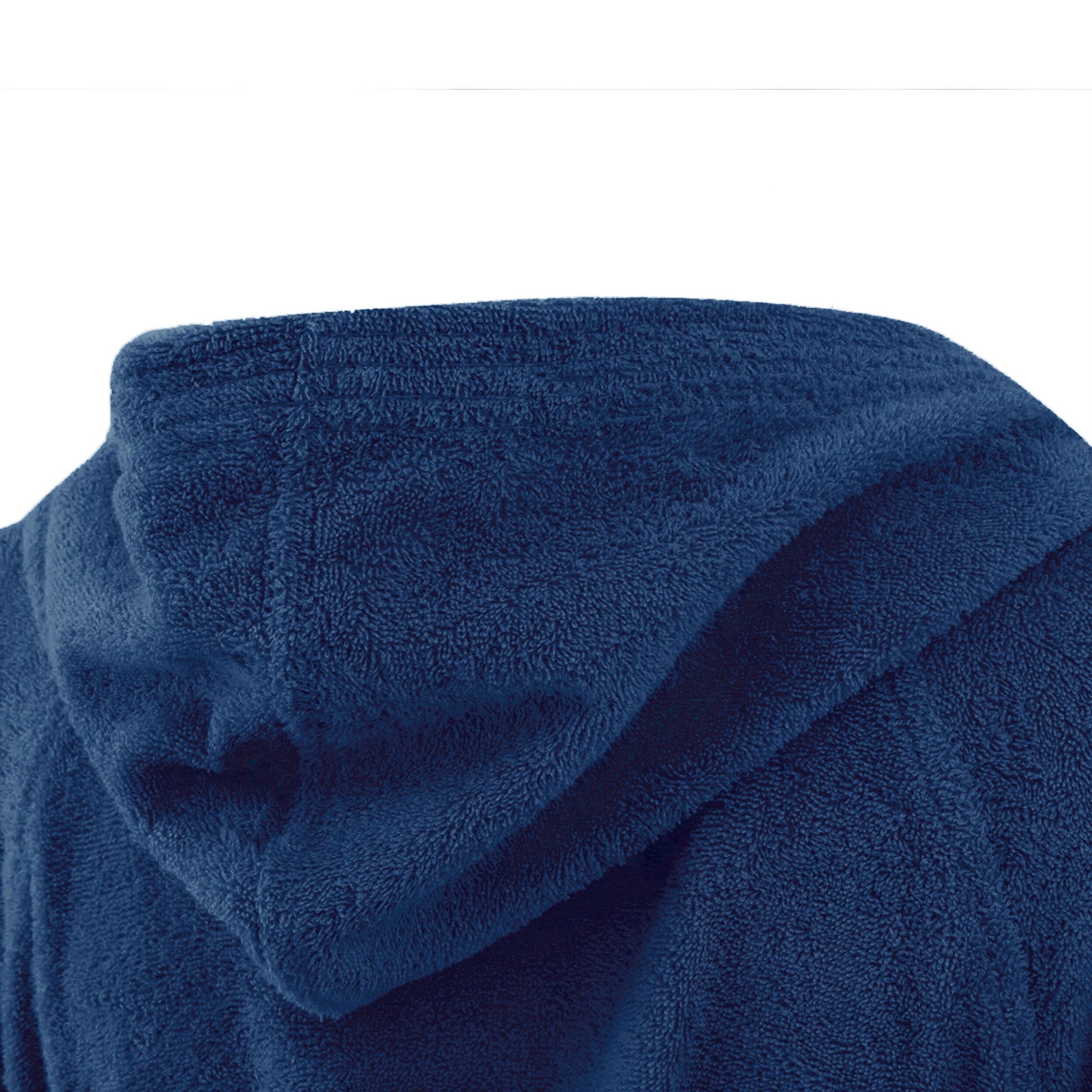 Bassetti Morbido Accappatoio 360 gr con Cappuccio 100% Cotone Uomo Donna Spugna Taglie Forti - ITALY Designed - Collezione VIVIAN - INDIGO DC