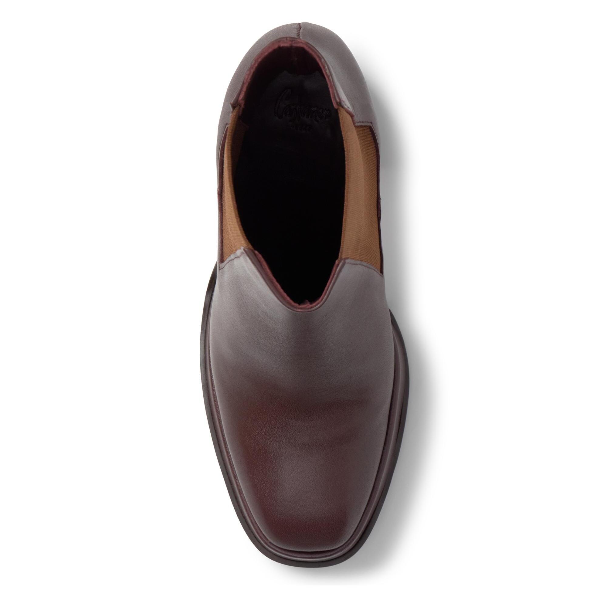 Botín de tacón Bimba en napa con cierre elástico