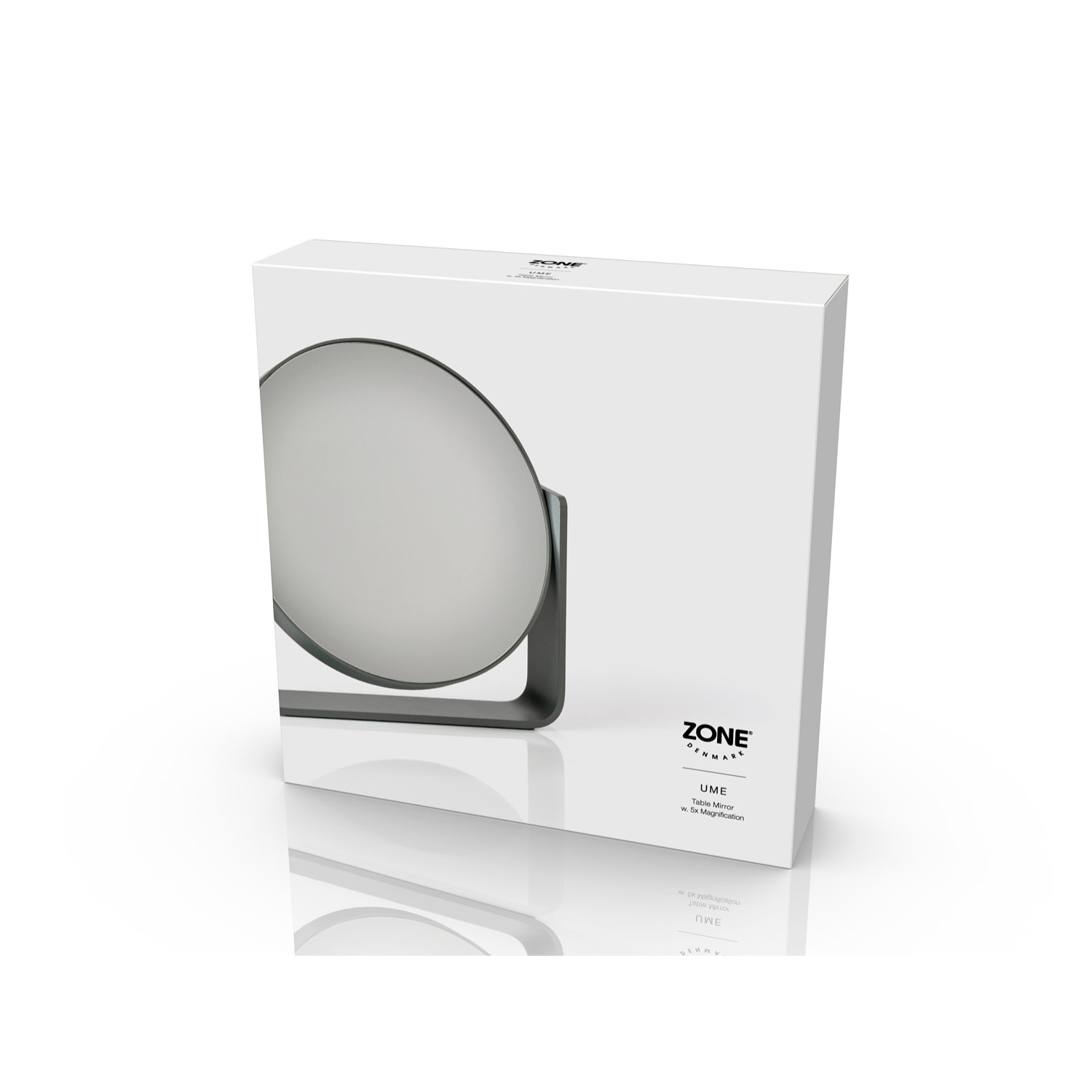 Miroir de table avec grossissement 5 x Ume Gris clair