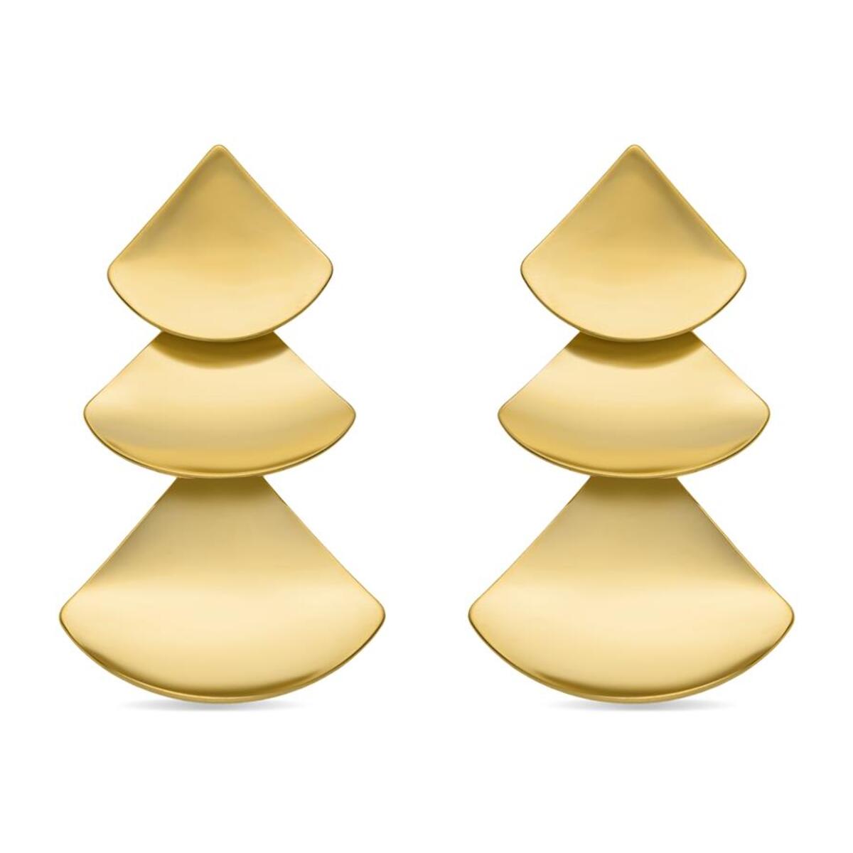 Pendientes acabado oro 18k