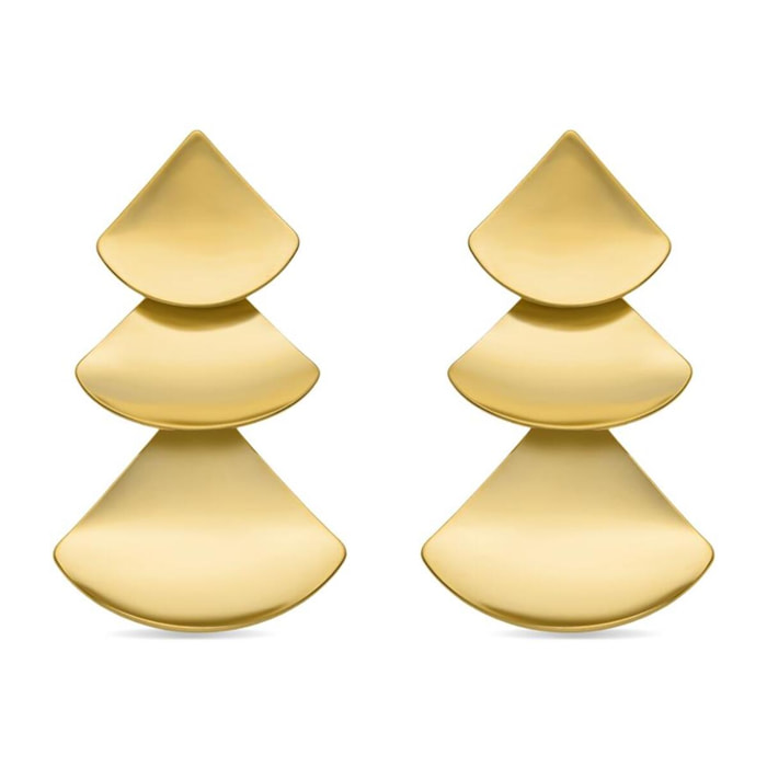 Pendientes acabado oro 18k