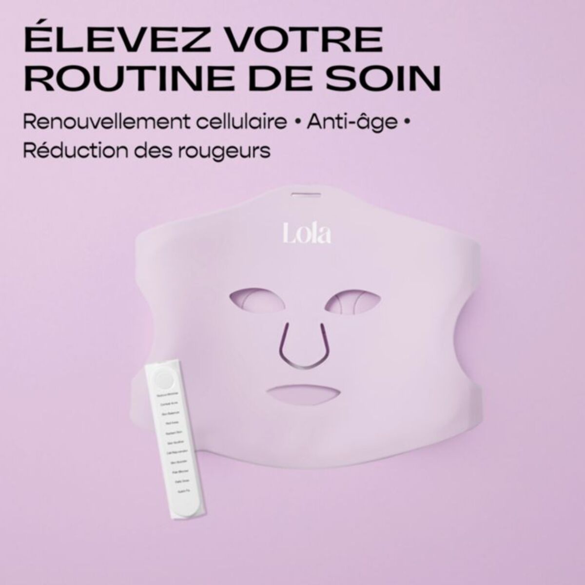 Masque LED LOLA Glow Lilac