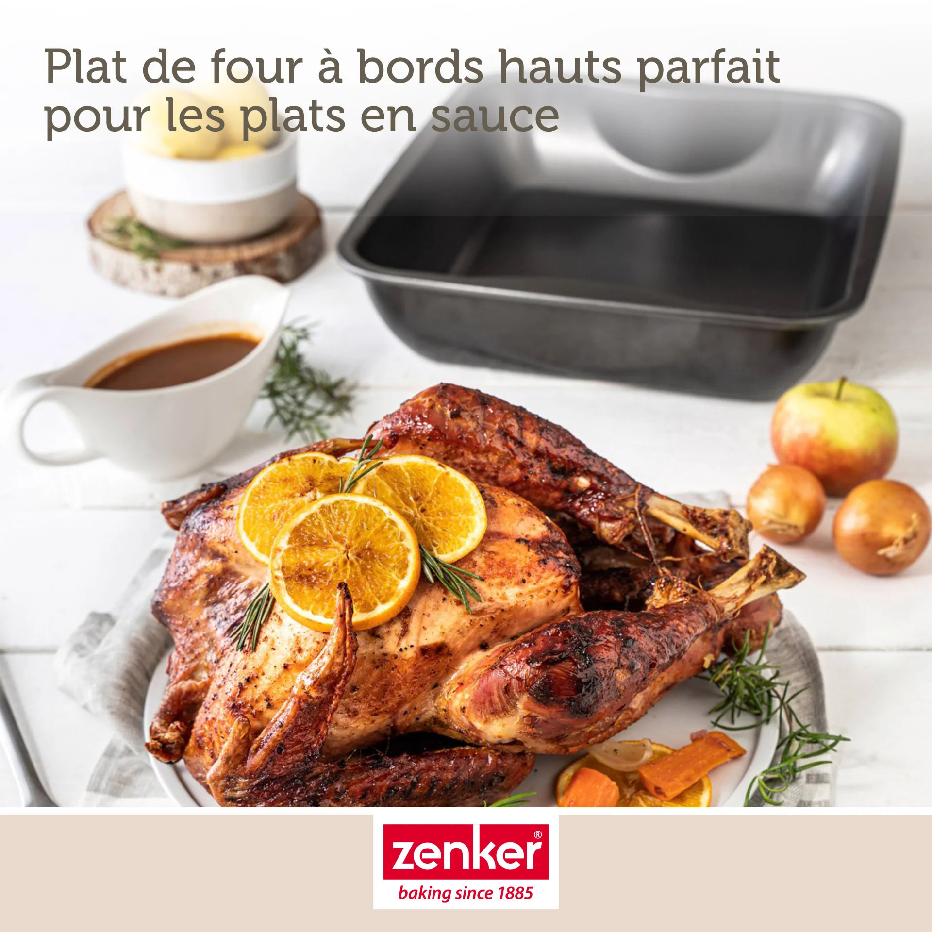 Ensemble de 2 Plats à four XXL rectangle 40 x 34 cm Zenker Spécial Cooking