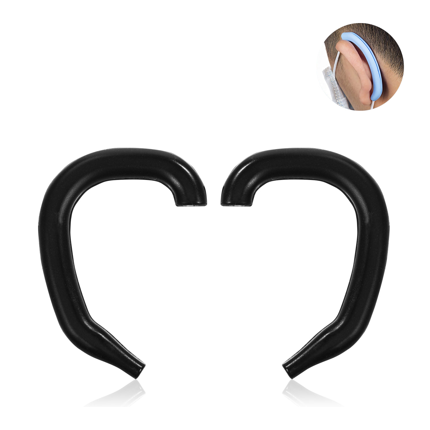 Protettore per orecchie per maschere, in silicone chirurgico