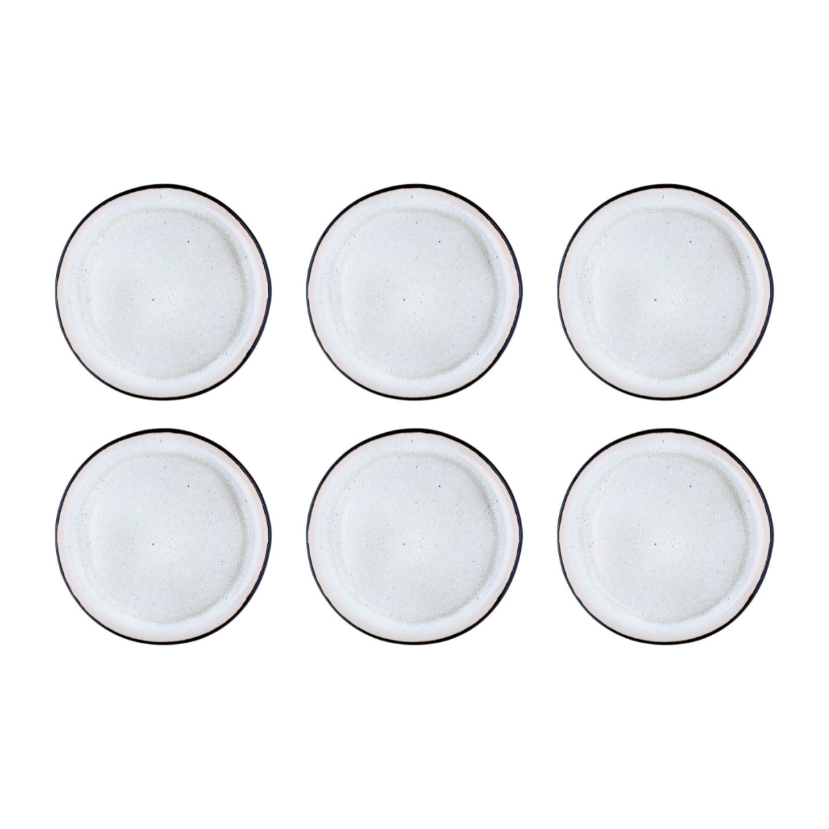 Assiette IRIS Ø26cm - 6 pièces - Blanc ivoire