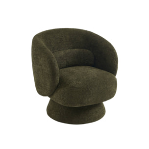 Fauteuil pivotant 360° tissu ELIAS