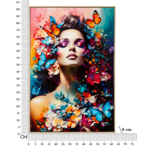 DIPINTO SU TELA LACCATO MARTY C/CORNICE -A- CM 62X4X92