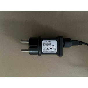 Catena in plastica da 5m con 10 lampadine a luce bianco caldo opaco