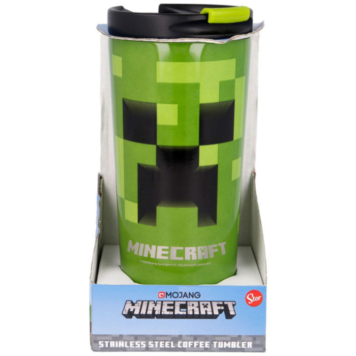 Minecraft Tazza con Coperchio Acciaio Inossidabile 425ml Stor