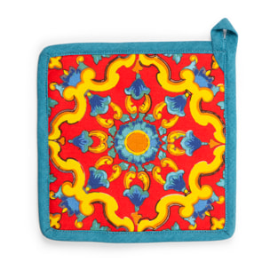 Set Canovaccio Presina e Guanto da Cucina Excelsa – Trinacria, Cotone Multicolore