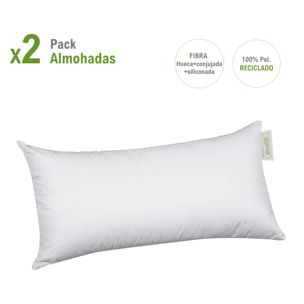 PACK OFERTA 2 Almohadas ECOFILL 100% FIBRA RECICLADA Nordic-Home