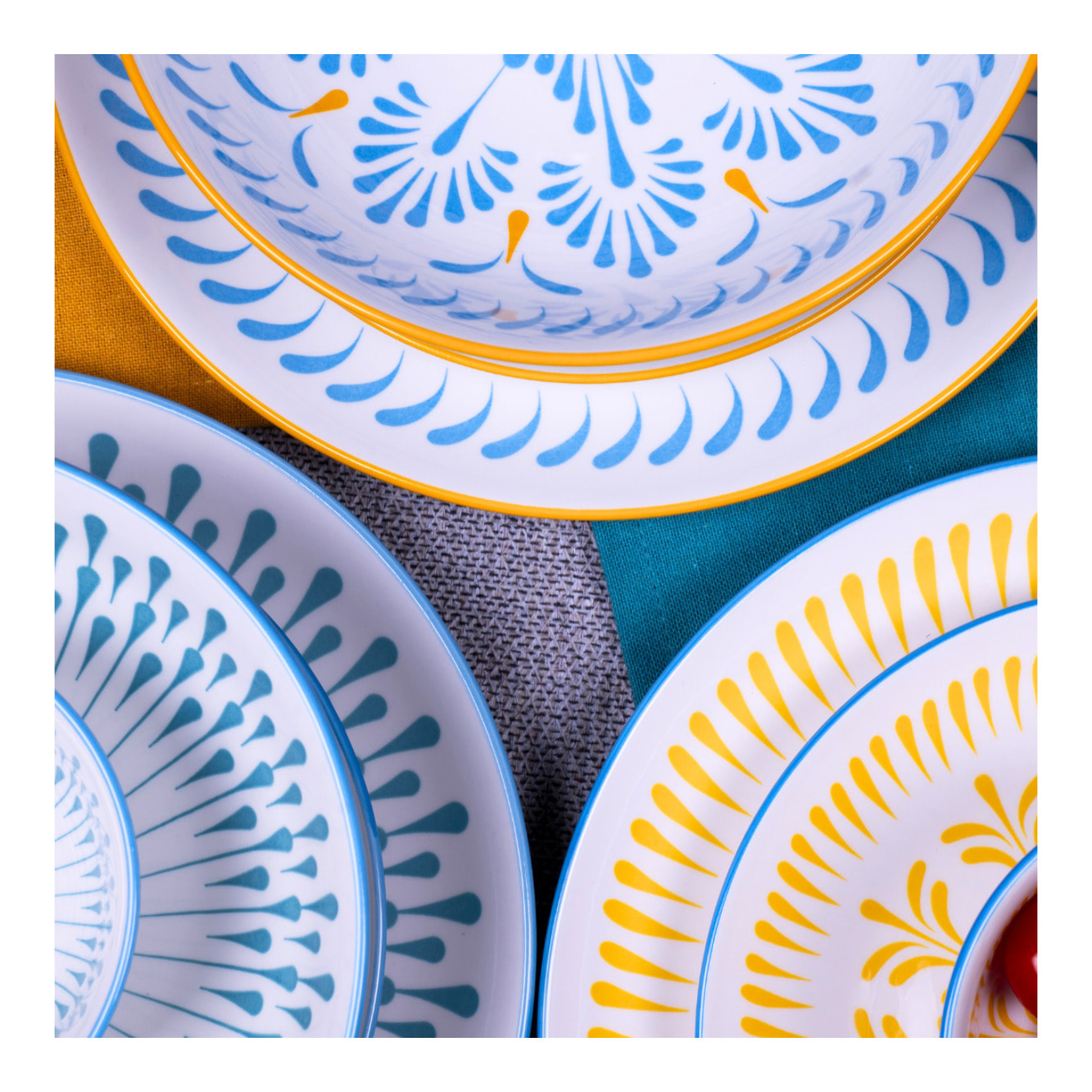 Lot de 6 assiettes creuses, KYOTO