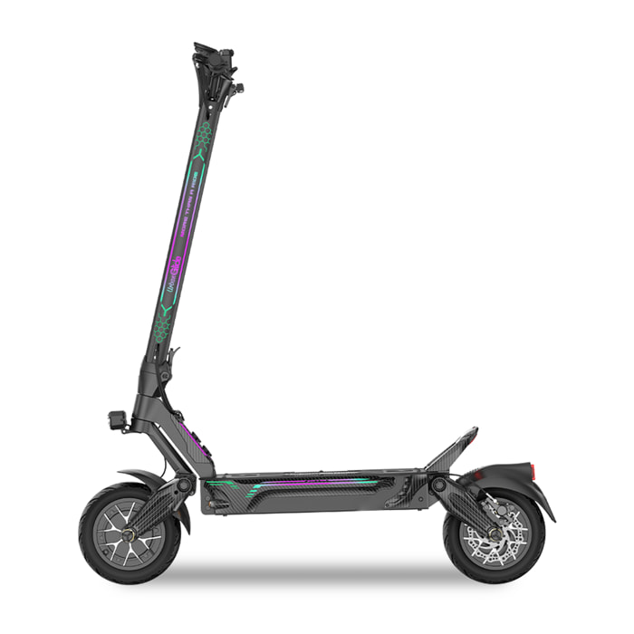 Poids 33,5Kg – Autonomie Max 100 km – Trottinette Électrique – Frein à disque hydraulique – Pneu 11'' Tubeless – Batterie 52V/20Ah