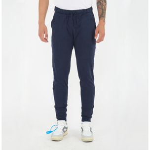 pantaloni fitness uomo fiondo blu