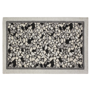 TAPPETO DA CUCINA DIS.GRANIGLIA COL.GRIGIO PERLA 57X280 CM CON ANTISCIVOLO