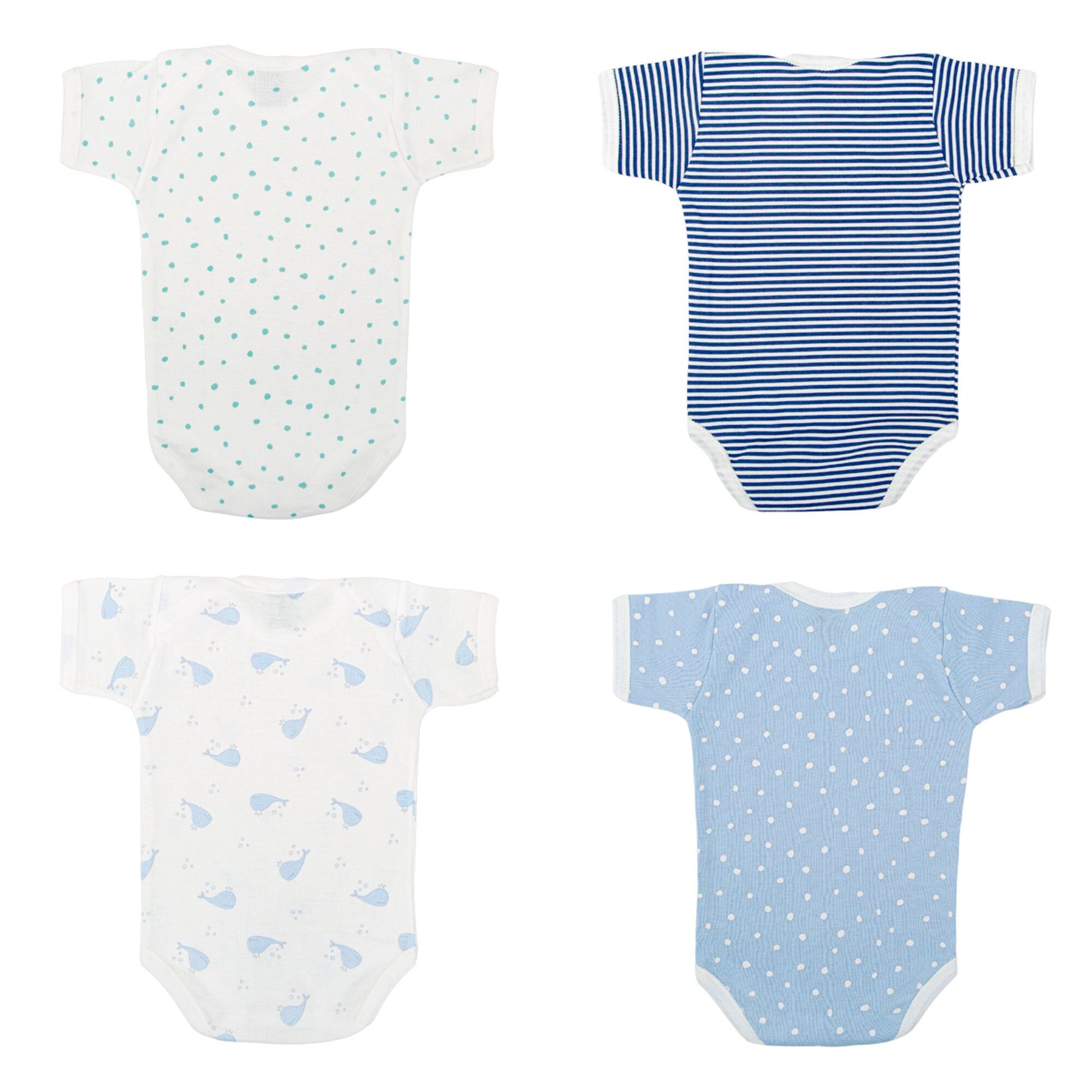 Pack 4 Body Basico Manga Corta