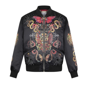 PHILIPP PLEIN Printed Nylon Bomber Tattoo