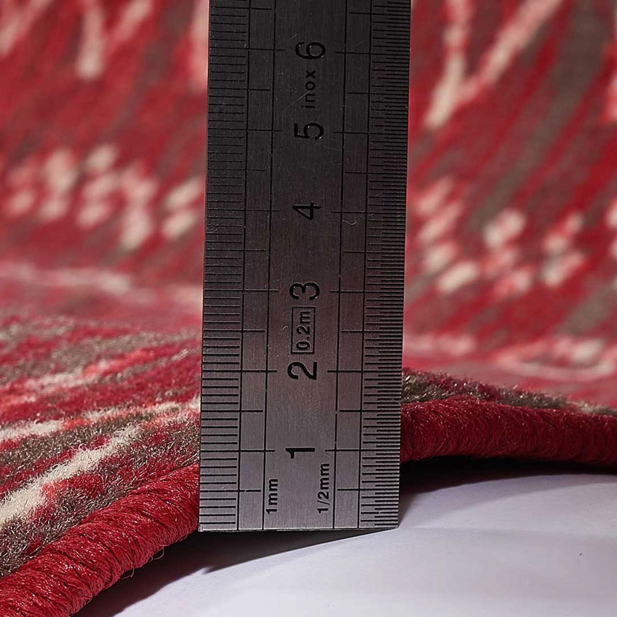 Tapis Ladi motif traditionnel Berbère rouge et beige