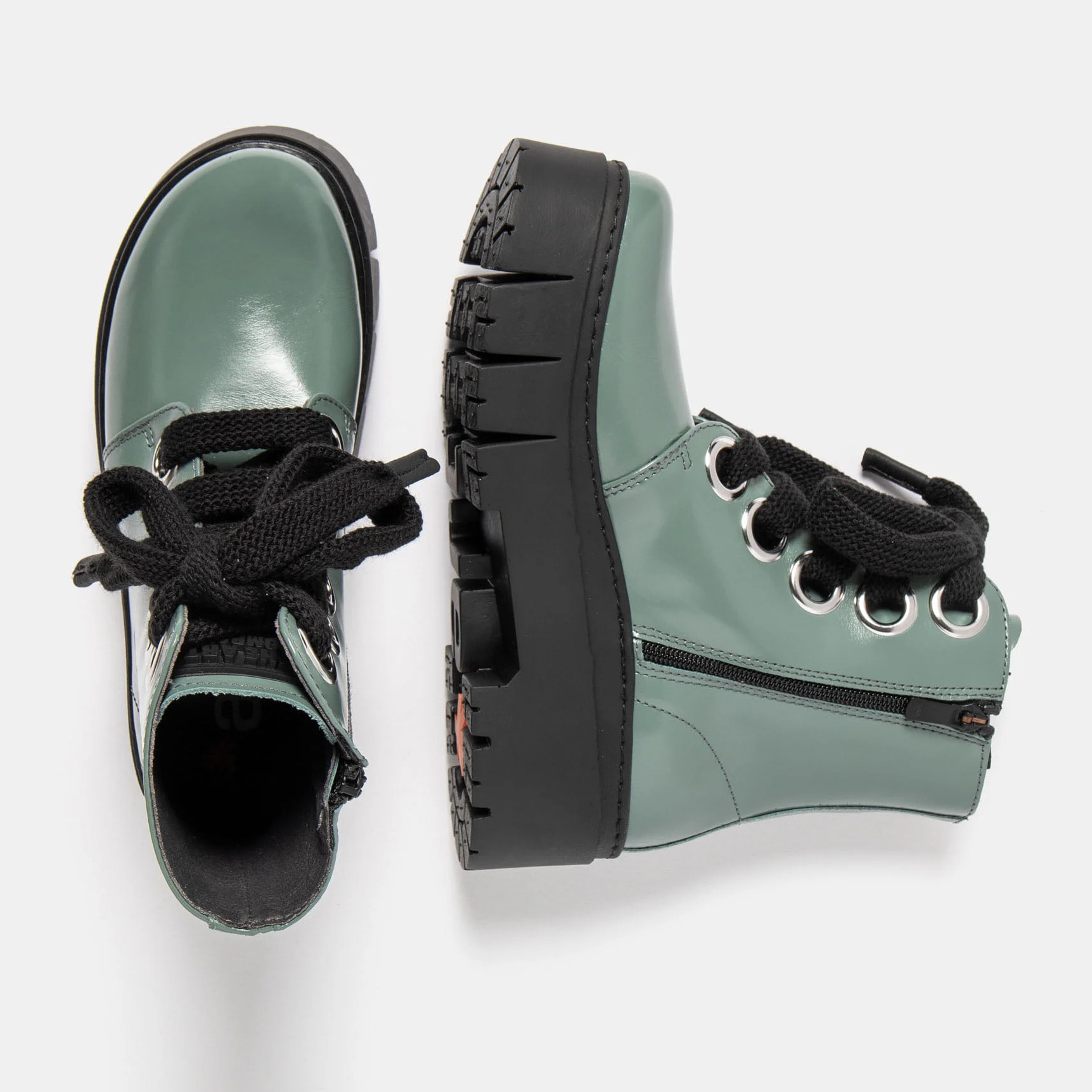 Botines 1799 NAPPA SHINNY PEPPERMINT/ LEEDS color Peppermint