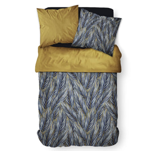 Parure housse de couette révers. 3pcs 100% coton 57fils sunshine