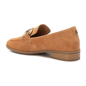 Zapato mocasín de piel camel