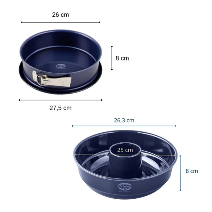 Set de moule à charnière 26 cm et moule à savarin 26 cm Dr. Oetker Back Liebe