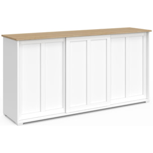 Buffet Jamy 3 portes blanc 160cm