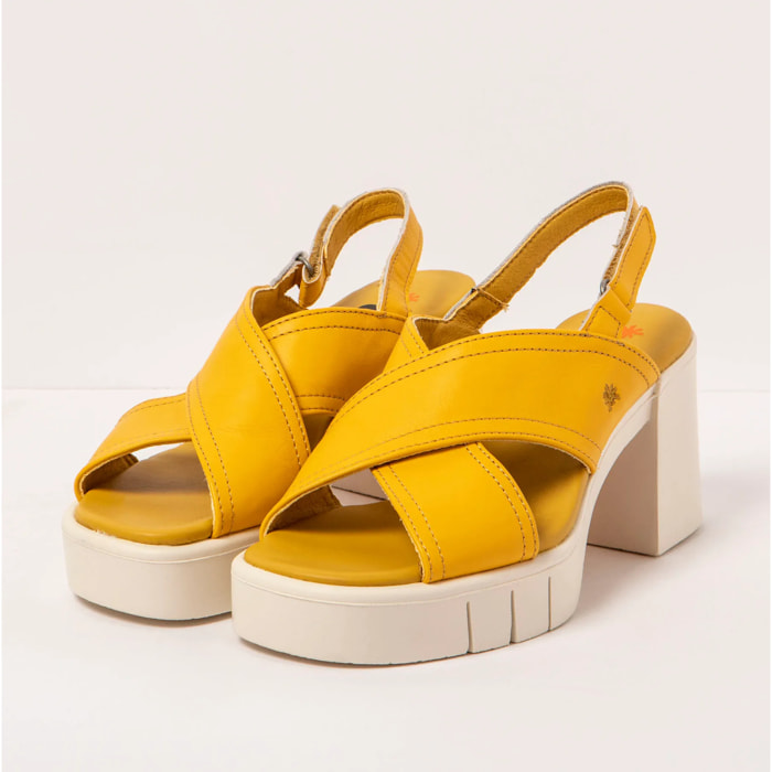 Sandalias con tacón 1990 NAPPA YELLOW / EIVISSA color Yellow