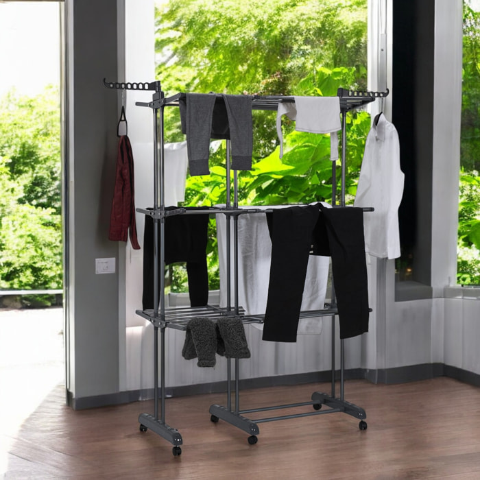 Etendoir Extensible 35m Etendage 3 Etages